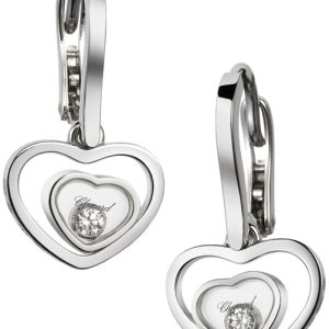 EARRINGS, ETHICAL WHITE GOLD,DIAMONDS