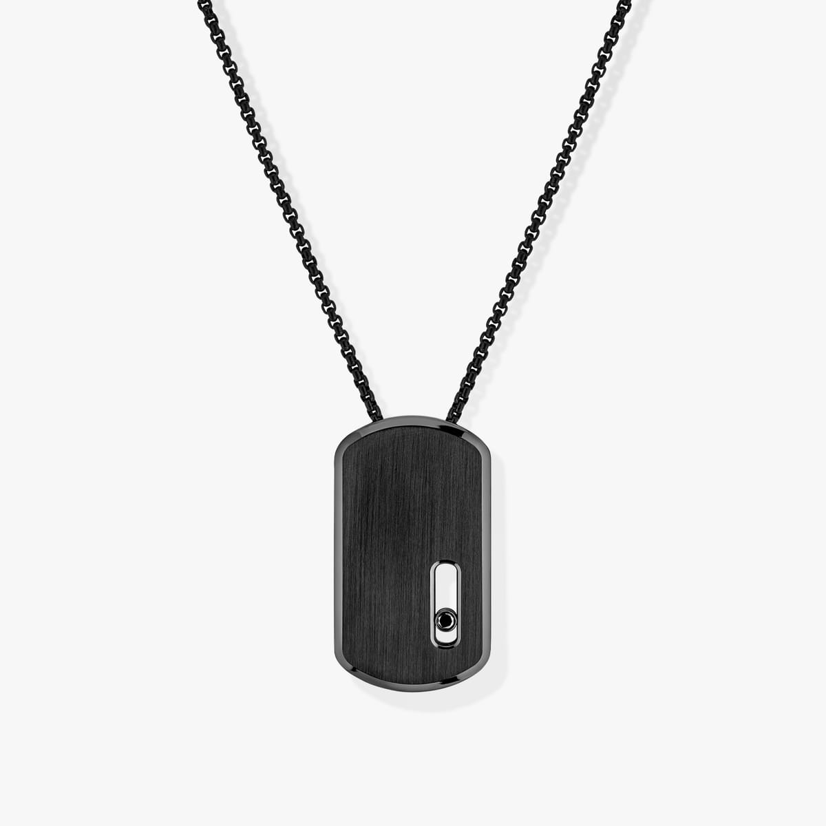 Move Titanium black pendant necklace