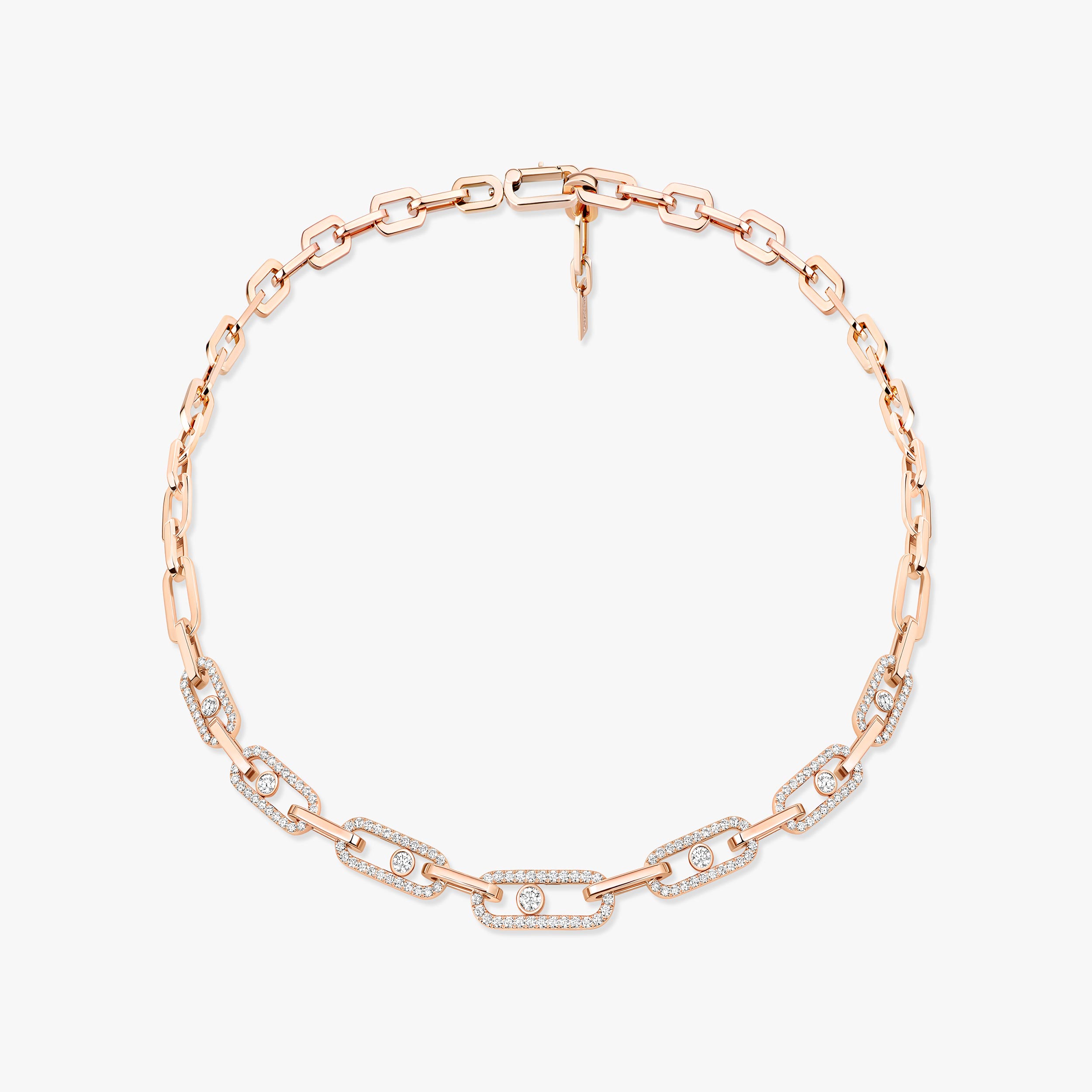 Move Link pave necklace
