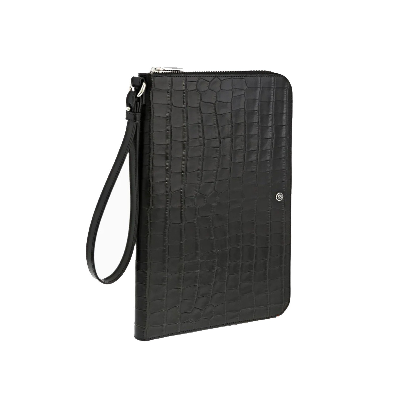 Line D Croco Dandy Black Clutch / Organizer